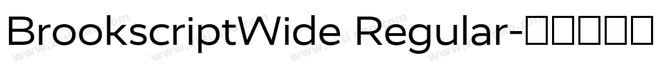 BrookscriptWide Regular字体转换